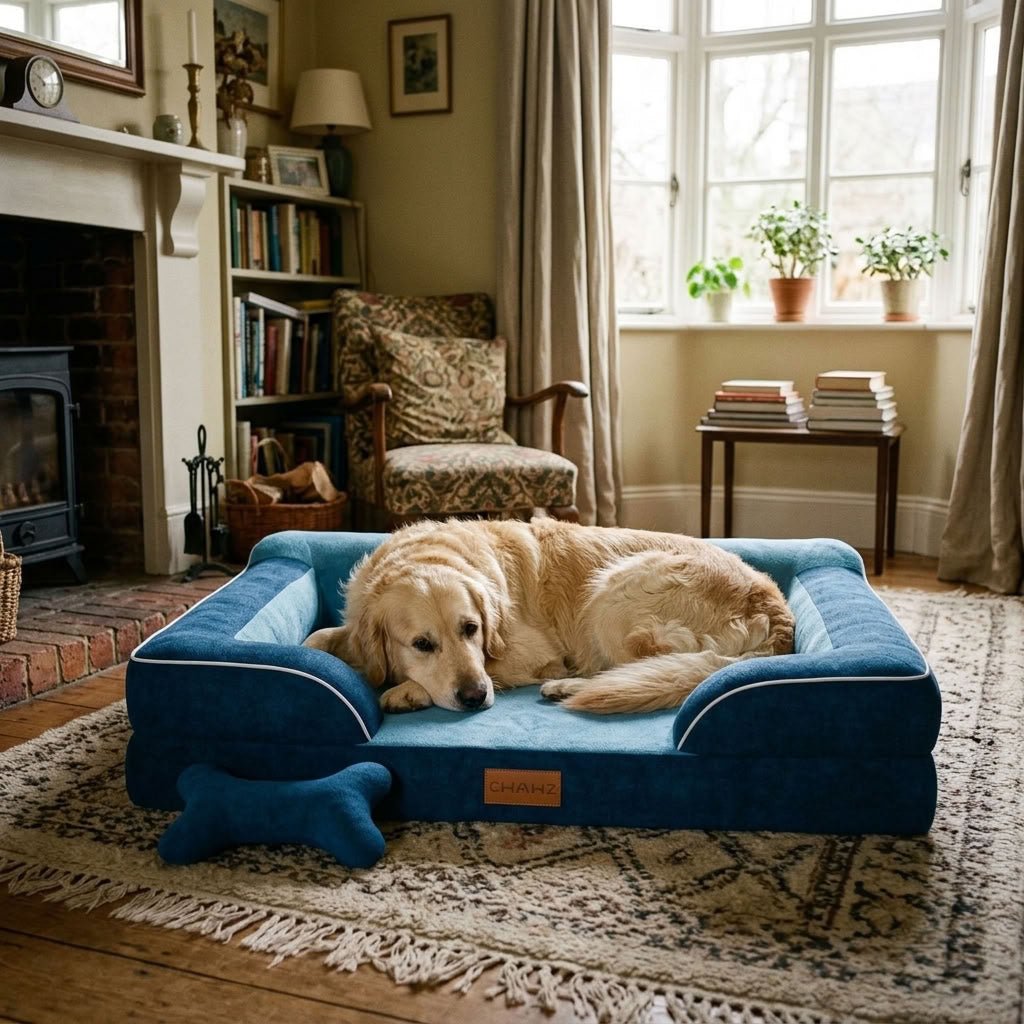 Lingholm Velvet Gel Memory Foam Dog Sofa