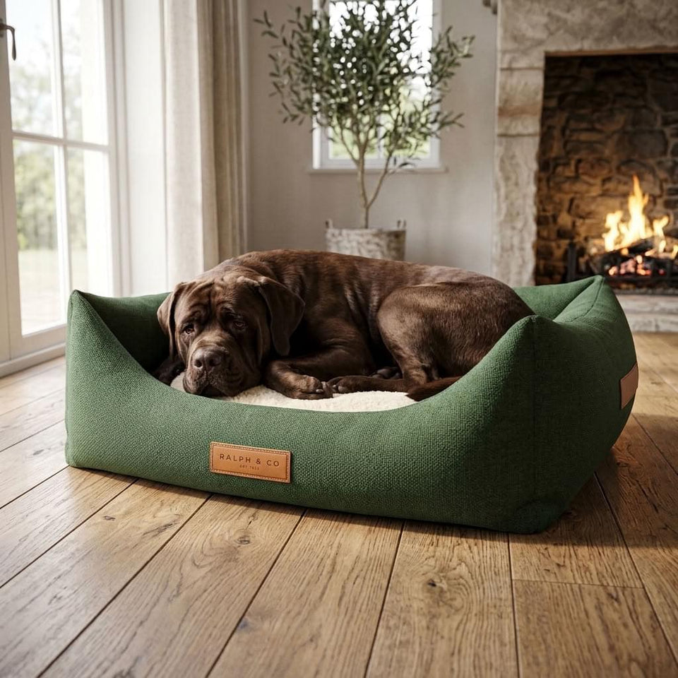 Loweswater Stonewashed Bolster Dog Bed - Pawlunova