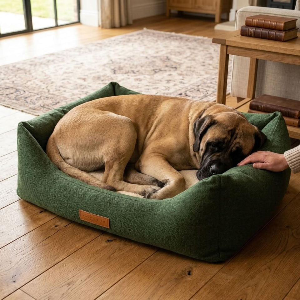 Loweswater Stonewashed Bolster Dog Bed - Pawlunova