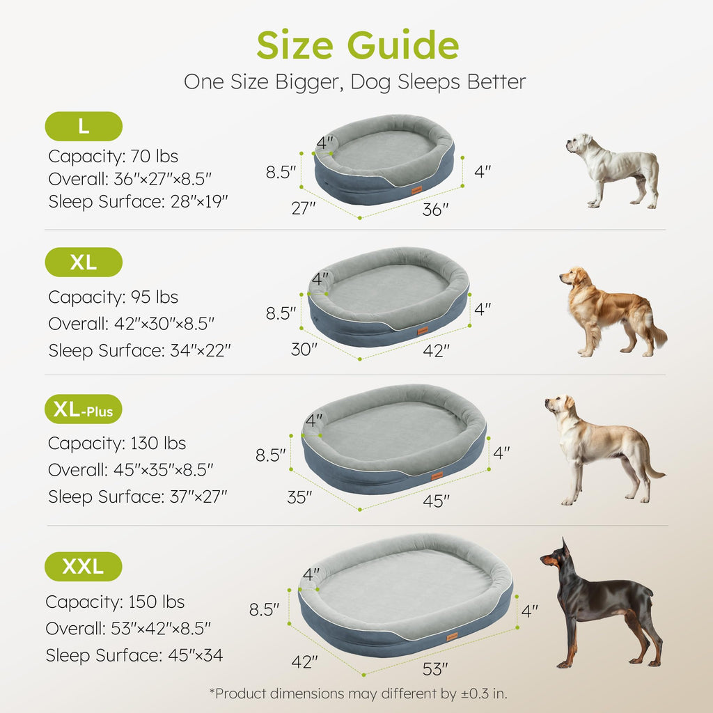 Matterdale Wraparound Memory Foam Bolster Dog Bed - PawLunova