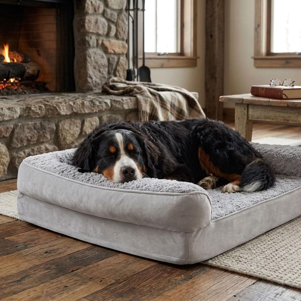 Nocturne Orthopaedic Bolster Dog Bed - Pawlunova