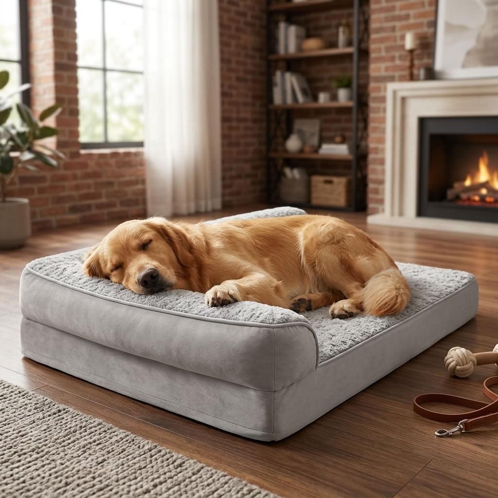 Nocturne Orthopaedic Bolster Dog Bed - Pawlunova