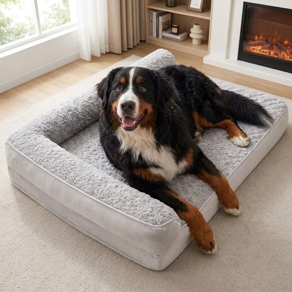 A dog bed in a Yorkshire kitchen