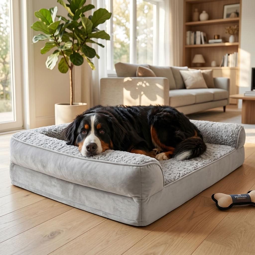 Nocturne Orthopaedic Bolster Dog Bed - Pawlunova