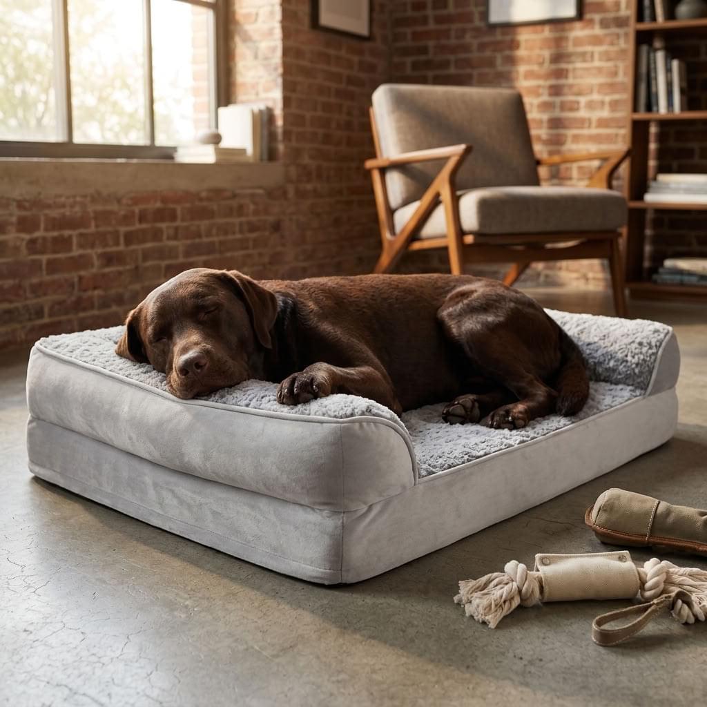 Nocturne Orthopaedic Bolster Dog Bed - Pawlunova