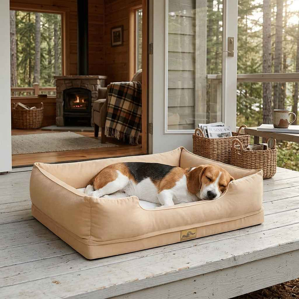Ribble Bolster Dog Crate Bed - Pawlunova