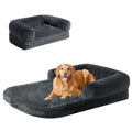 Skiddaw XXL Faux Fur Memory Foam Dog Bed, faux fur cover - PawLunova