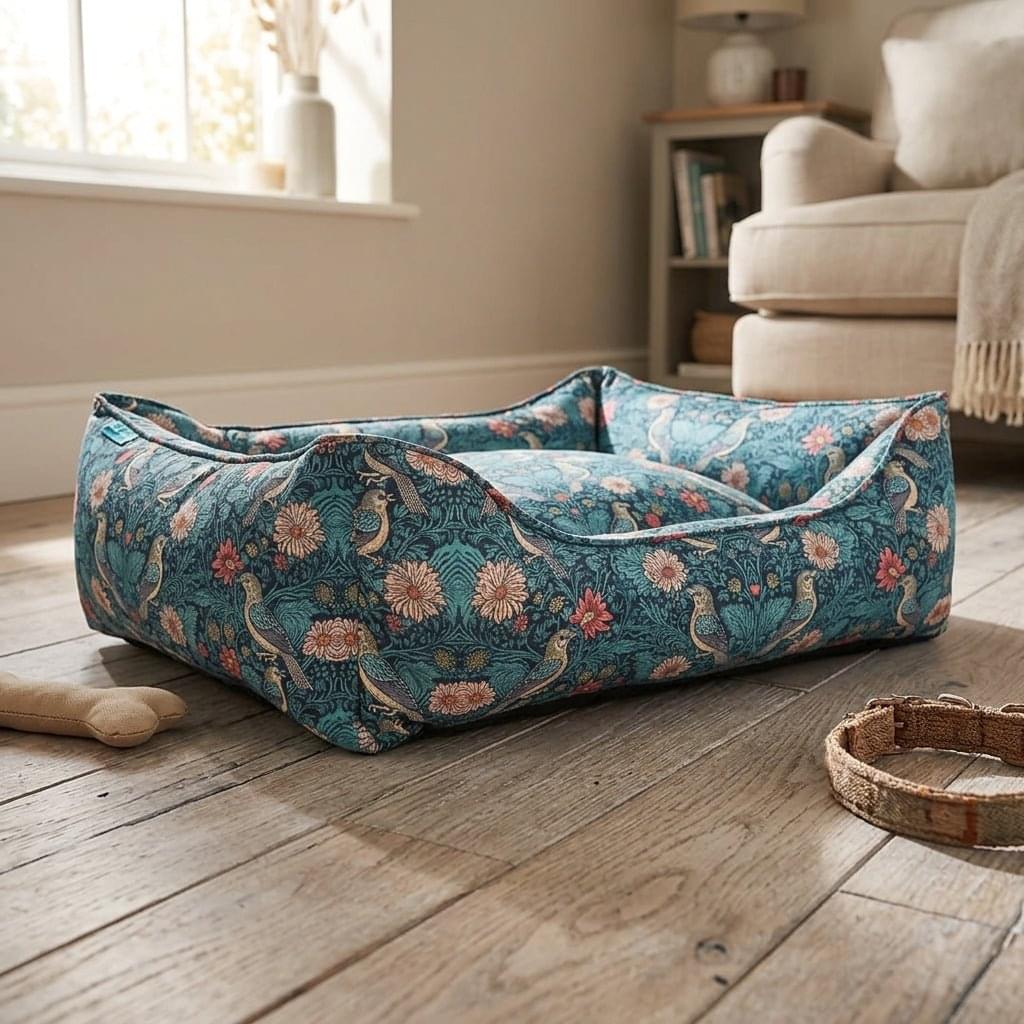Tetbury Songbird Bolster Dog Bed - Pawlunova