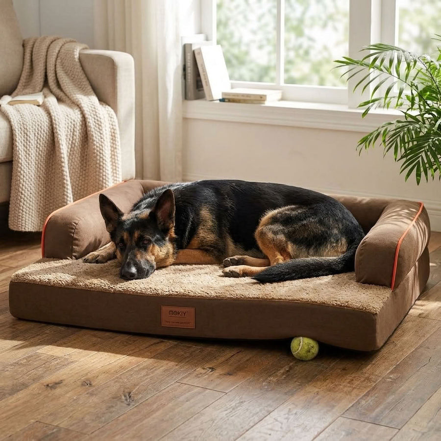 Watendlath Velvet Memory Foam Dog Bed - Pawlunova