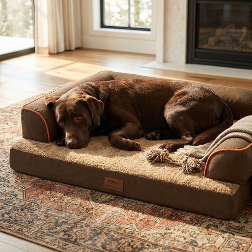 Watendlath Velvet Memory Foam Dog Bed - Pawlunova